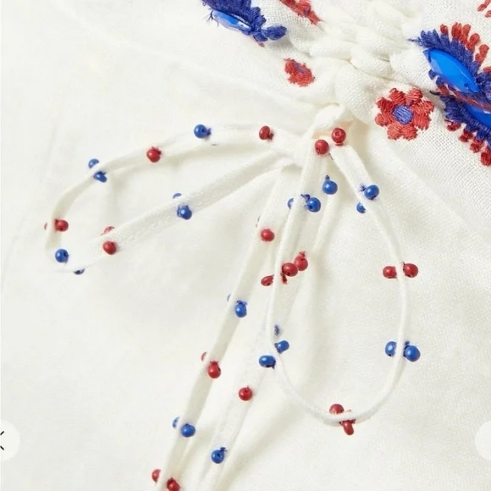 NWT FARM RIO | $285 Embroidered Embellished Mini Dress - Picture 2 of 16